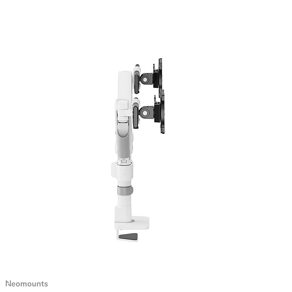 Neomounts DS65S-950WH2 Monitorarm 24-34" - gasveer - Topfix - multi-instelbaar - 180°-stop
